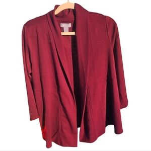 Modern Soul purple open front Cardigan size medium burgundy purple color
